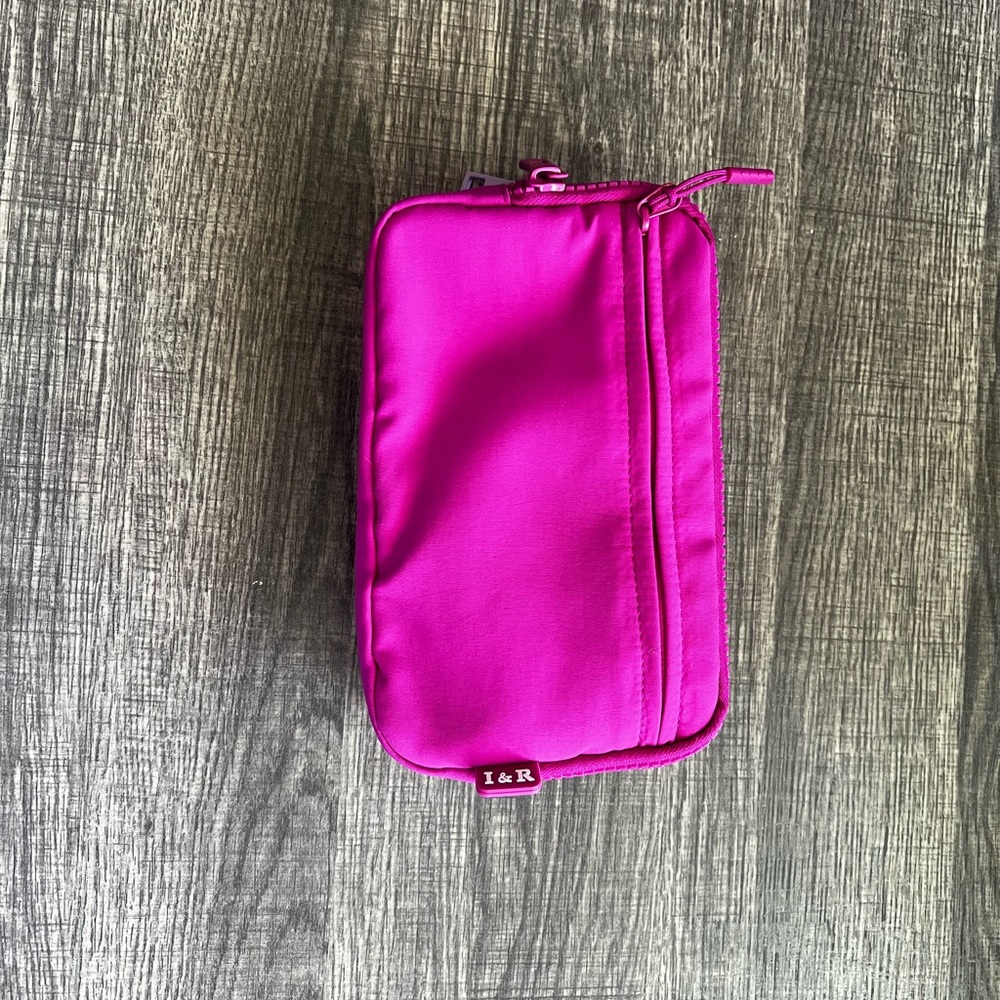 IRIS AND RAINBOW Pink purple n lavender trio RFID wallet wristlet crossbody